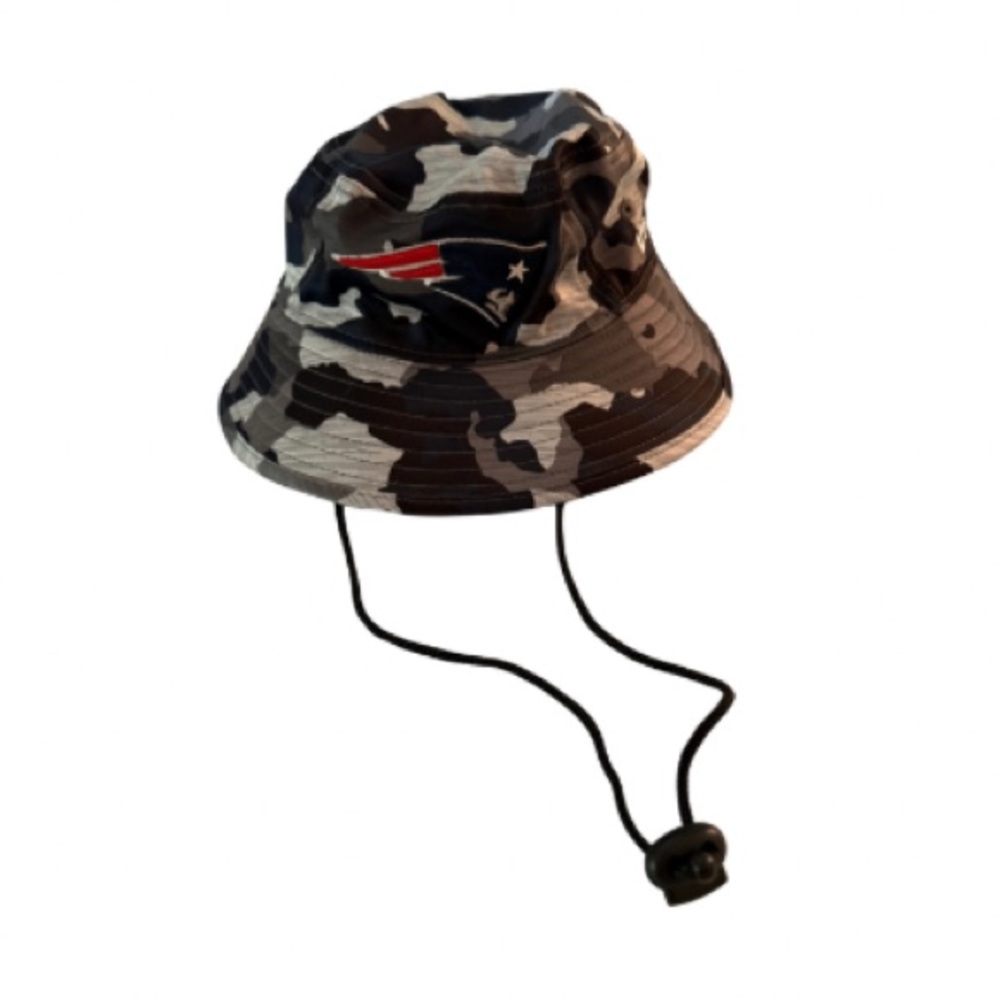 New Era NFL New England Patriots Camo Bucket Hat - One Size Adjustable
